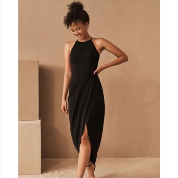NWT BHLDN Marceau black dress size 0 - Picture 1 of 16